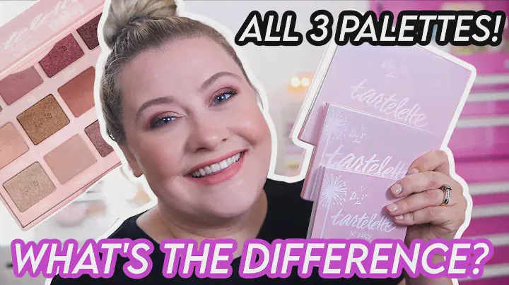 COMPARING ALL 3 TARTELETTE JUICY PALETTES! HOW DIFFERENT ARE THEY & WHICH ONE IS THE BEST?!