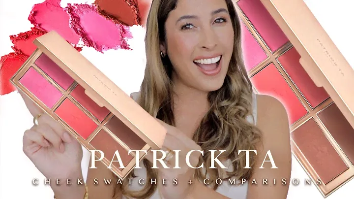 PATRICK TA MAJOR HEADLINES BLUSH PALETTE Cheek Swatches Comparisons to She's so LA AND MORE! REVIEW