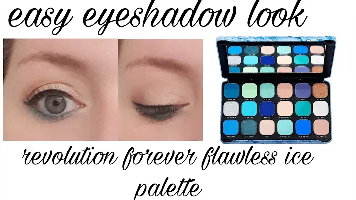 Easy eyeshadow look for hooded eyes - Revolution forever flawless ice palette