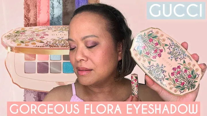 Палитра теней для век GUCCI Gorgeous Flora и губная помада «Они встретились в Аргентине» | ПОПРОБОВАТЬ НА ОТЗЫВЕ