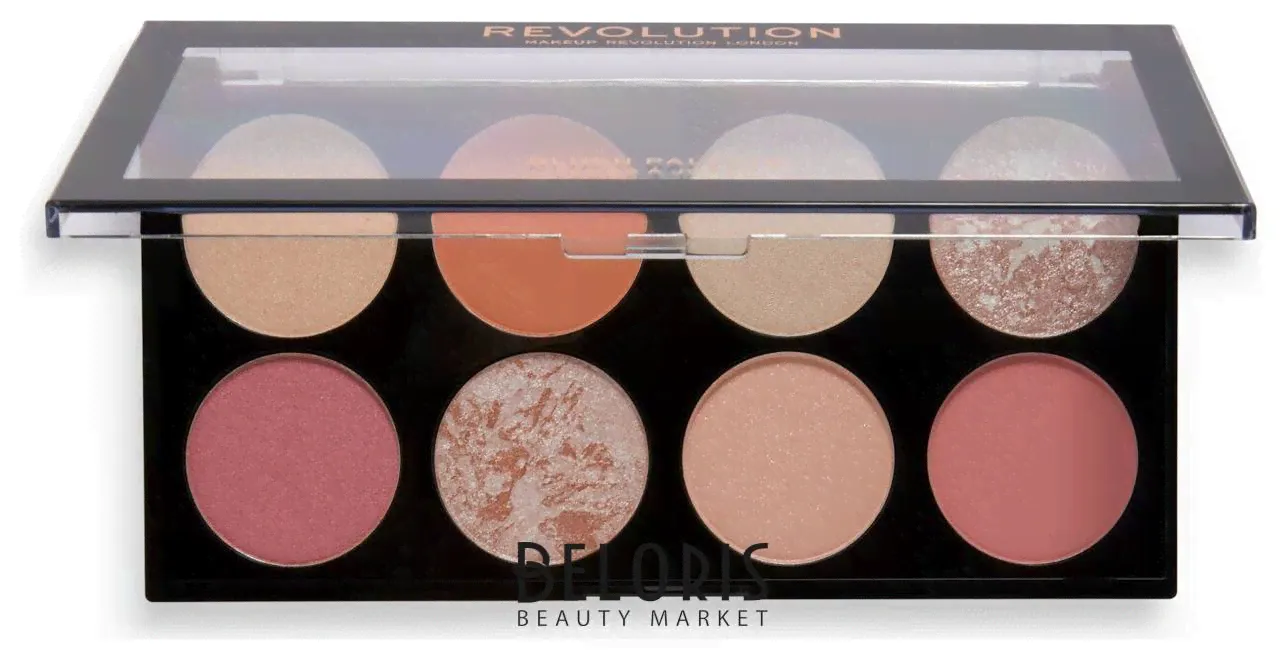 Makeup Revolution Палетка румян Ultra Blush Palette Golden Desire-0