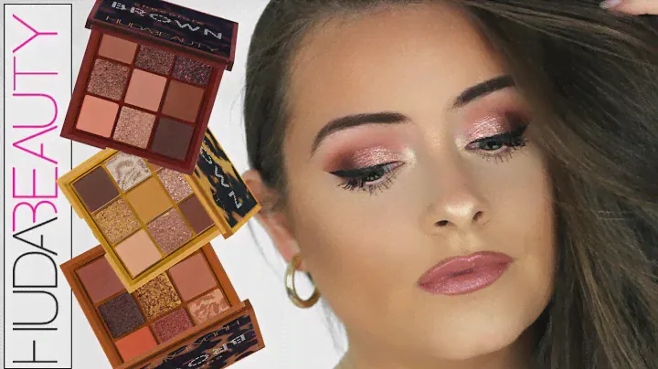HUDA BEAUTY BROWN OBSESSIONS EYESHADOW PALETTE REVIEW! CHOCOLATE BROWN TUTORIAL & SWATCHES