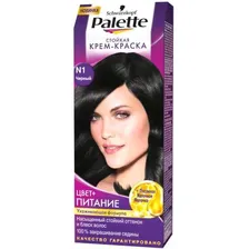 Крем-краска для волос Palette N1 черный