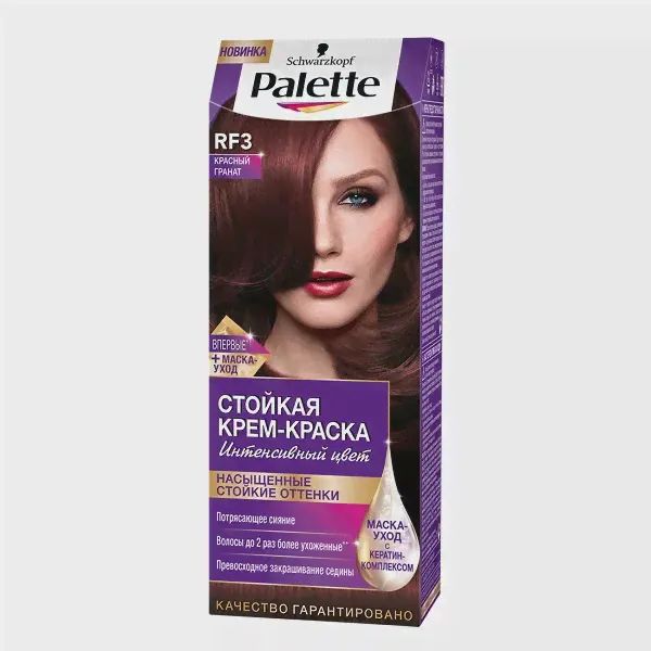 Palette крем-краска для волос RF3 Красный гранат 110 мл