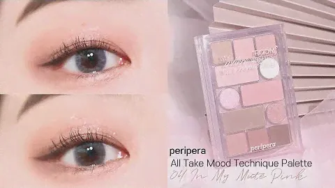 봄 신상, 페리페라 올테이크 무드테크닉 팔레트 04 인 마이 뮤트핑크💗│속쌍메이크업│쿨톤팔레트│쉬운1분_아이메이크업💭│됴브do_ob