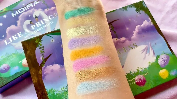 MOIRA Like a Princess Palette Swatches 2 | Close Up