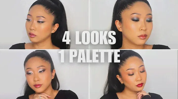 1 EYESHADOW PALETTE 4 MAKEUP LOOKS! | LORAC PRO EYESHADOW PALETTE