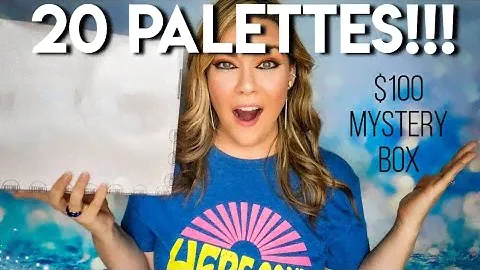 Lurella Cosmetics Mystery Box 2024 + Coupon Code | $100 BOX FOR 20 EYESHADOW PALETTES!