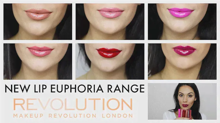 MAKEUP REVOLUTION LIP EUPHORIA RANGE: Try on and swatch!