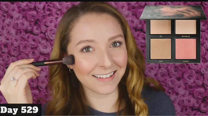 HUDA BEAUTY 3D HIGHLIGHTER PALETTE REVIEW & TUTORIAL | GOLDEN SANDS