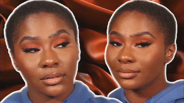 ORANGE FALL SOFT GLAM | ORANGE EYESHADOW TUTORIAL | OKAY CONNIE