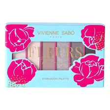 Тени Vivienne Sabo Palette d'ombres a paupieres Fleurs naturelles Pivoine тон 04 6 оттенков 5 г