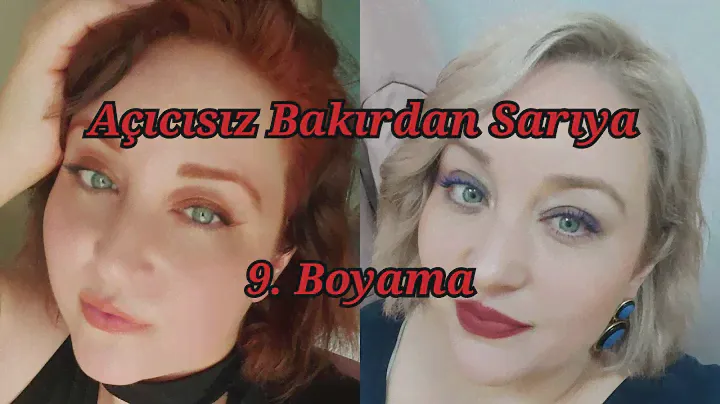 Boyalı Saçlarımı Açıcısız Nasıl Sarı Yaptım? - Palette 10-1 - Palette 12-21