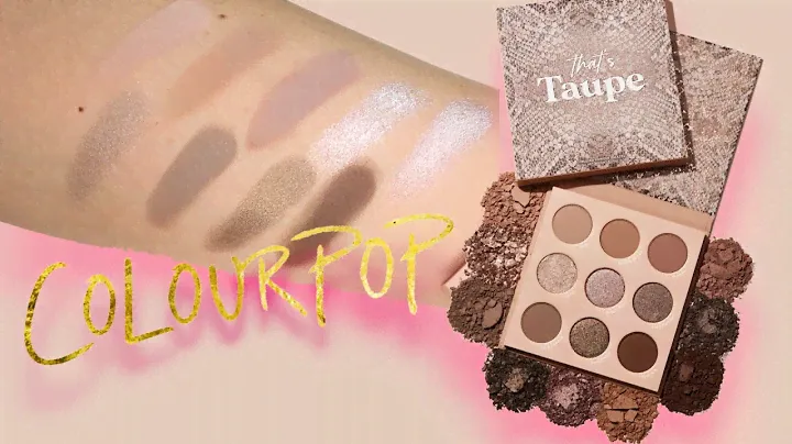 THAT'S TAUPE PALETTE | COLOURPOP | Full Swatches | 2 Minute Video