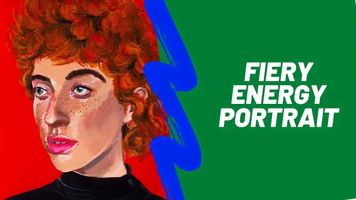 Acrylic portrait with a fiery palette!