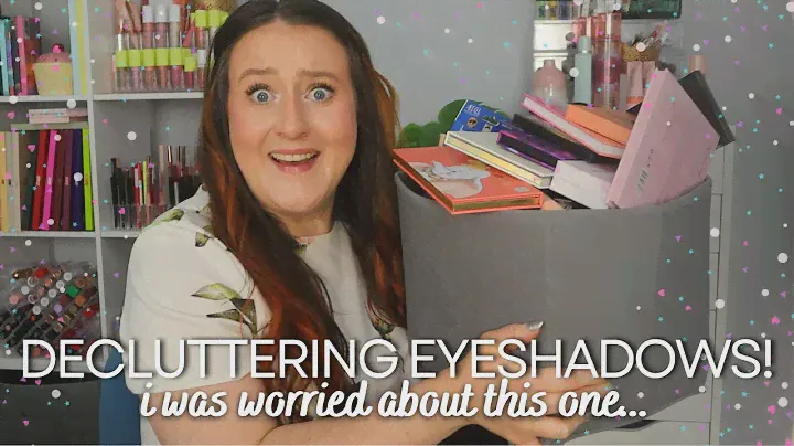 HUGE EYESHADOW PALETTE DECLUTTER! Decluttering My Makeup Collection, Clean & Organise With Me 2024!