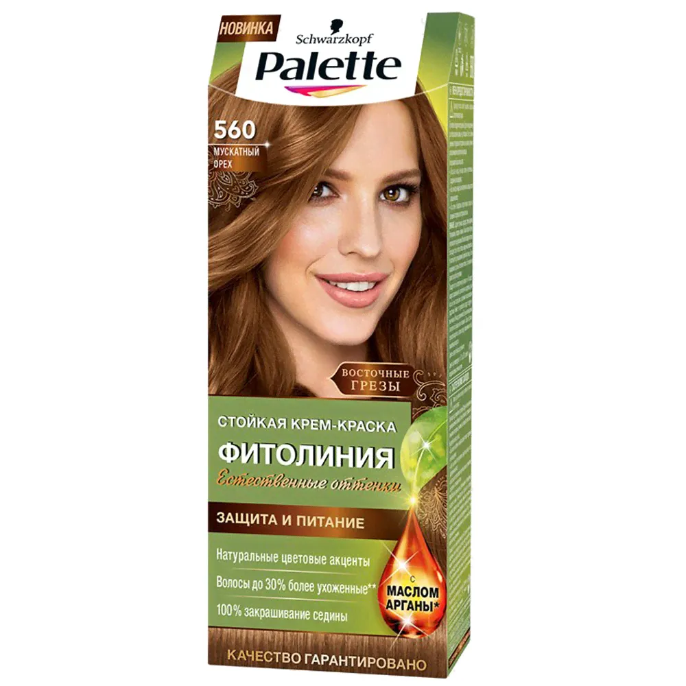 Palette Краска для волос Фитолиния оттенок 560 Мускатный орех, 110 мл