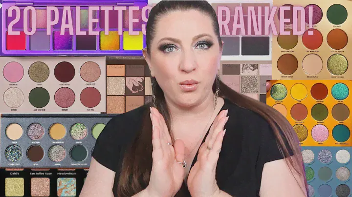 RANKING THE LAST 20 EYESHADOW PALETTES I TRIED FROM WORST TO BEST!