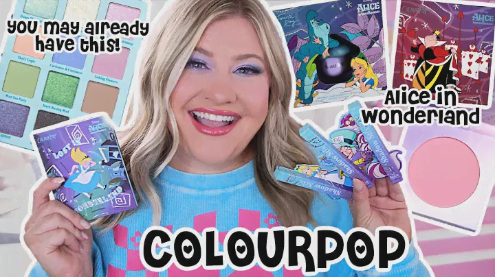 COLOURPOP x ALICE IN WONDERLAND COLLECTION! FULL COLLECTION + COMPARISONS!