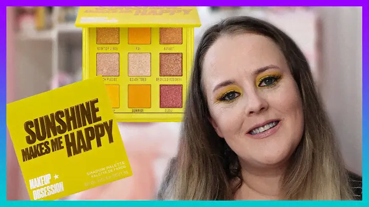 Makeup Obsession Sunshine Makes Me Happy Eyeshadow Palette | Full Testing & Tutorial | Revolution