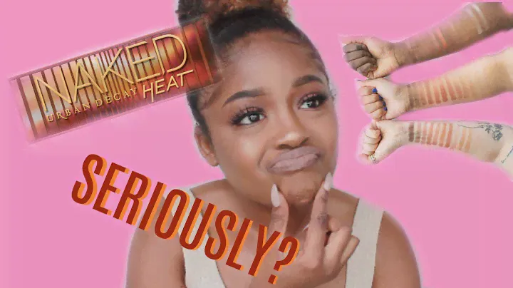 URBAN DECAY NAKED HEAT PALETTE SWATCHES + DEMO | DARK SKIN