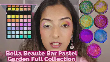 The Bella Beaute Bar Pastel Garden Palette - 4 Eye Looks,  4 Comparisons + 7 Loose Pigments