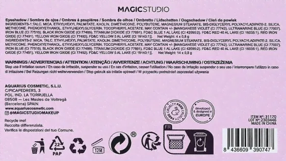 Make-up Palette - Magic Studio New Rules Wake Up And Make Up 18 x 0.8 g-2