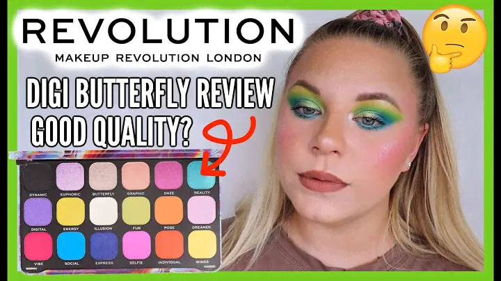 REVOLUTION DIGI BUTTERFLY FOREVER FLAWLESS PALETTE | swatches, tutorial, review | makeupwithalixkate