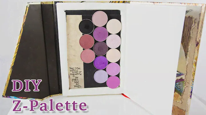 DIY Magnetic Eyeshadow Z Palette From a Book!