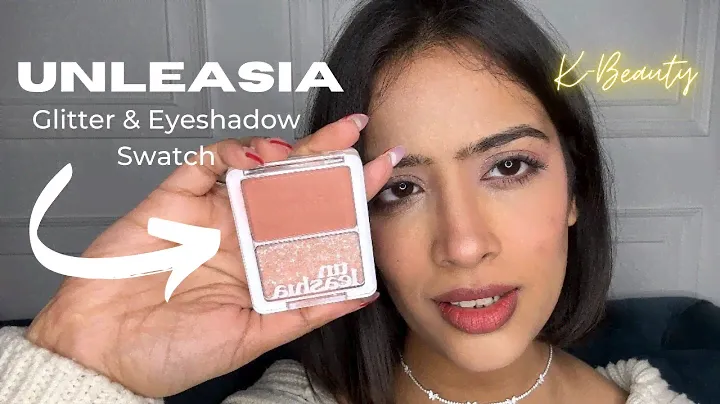 I tried UNLEASHIA Korean Glitter Balm Eyeshadow 😍 first impressions & swatch of Tap Me Duo Palette