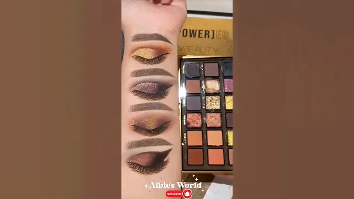 New Huda Beauty Empowered Eyeshadow Palette #hudabeauty #makeupshorts  #shortvideo