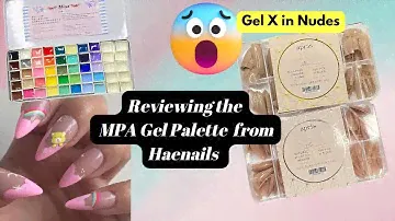 REVIEW Haenails MPA Gel Palette and Testing the Nude Gel X series | Japanese Gel Nails | Gel Nails