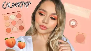 COLOURPOP PEACH COLLECTION | SWATCHES, REVIEW + TUTORIAL | Makeupbytreenz