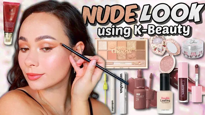 PRETTIEST NUDE MAKEUP LOOK!! using K-Beauty! I was not expecting that...