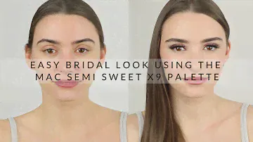 Easy Bridal Look Using The Mac Semi Sweet Times Nine Palette