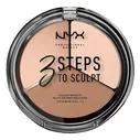 Контуринг для лица NYX 3 Steps to Sculpt Palette 1 Fair 15 г