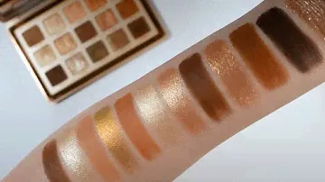 Natasha Denona I Need a Warm Palette Swatches Application