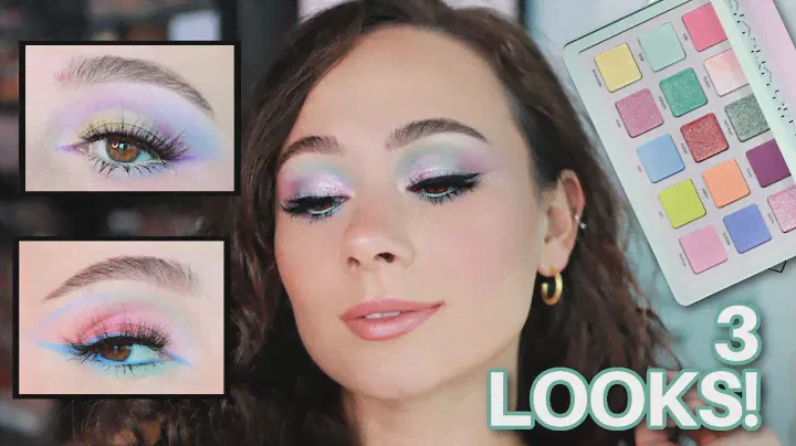 NATASHA DENONA PASTEL PALETTE!! 3 LOOKS!