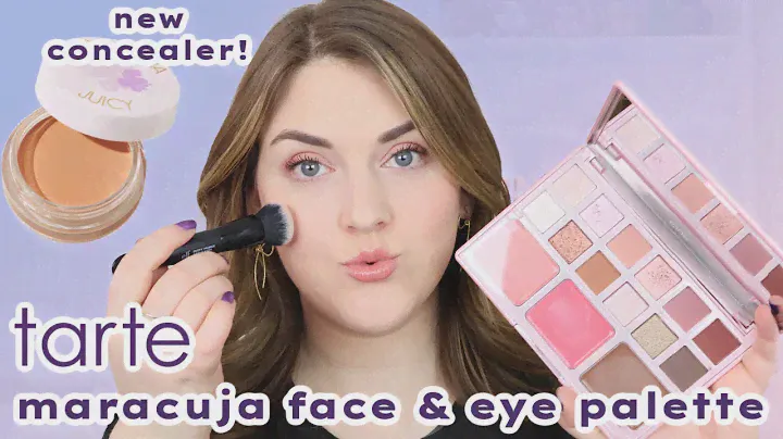TARTE MARACUJA JUICY EYE & CHEEK PALETTE & MARACUJA JUICY CONCEALER | try-on and review