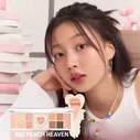 CLIO Палетка теней + румяна и хайлайтер All Take Mood Like Palette №2 Peach Heaven, 12,7г