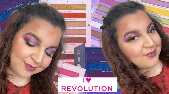 NEW I HEART REVOLUTION AFFIRMATION PALETTES TUTORIAL, SWATCHES AND REVIEW