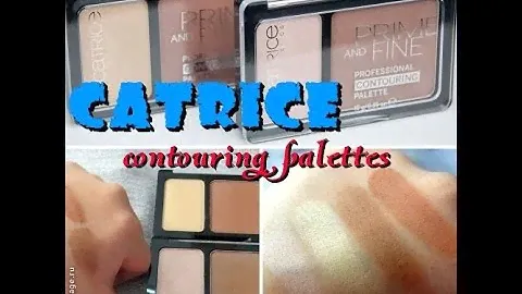 CATRICE Prime & Fine CONTOURING palettes | Мини ОБЗОР