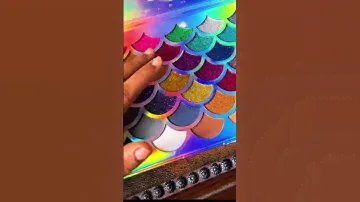 Eye glitter from The Original Mermaid Glitter Eyeshadow Palette (32 Colors) - 21 Pressed Glitters,