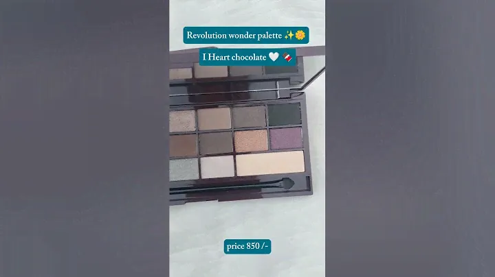 Revolution Wonder Palette I Heart Chocolate/Eyeshadow. #ytshorts #budgetbeauty #makeupcommunity