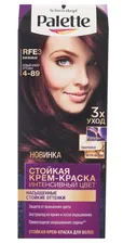 Palette Стойкая крем-краска для волос, RFE3 (4-89) Баклажан, защита от вымывания цвета 110 мл