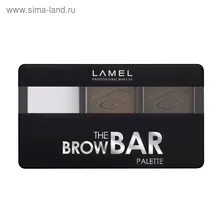 Набор для бровей Lamel Professional The Brow Bar Palette, тон № 402