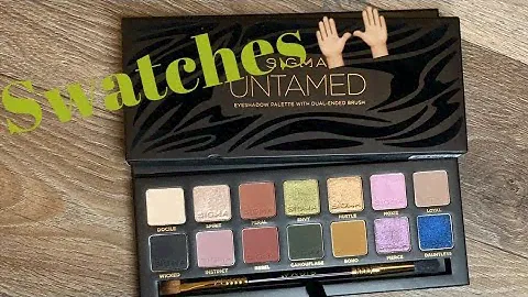 New Sigma UNTAMED eyeshadow palette // LIVE SWATCHES