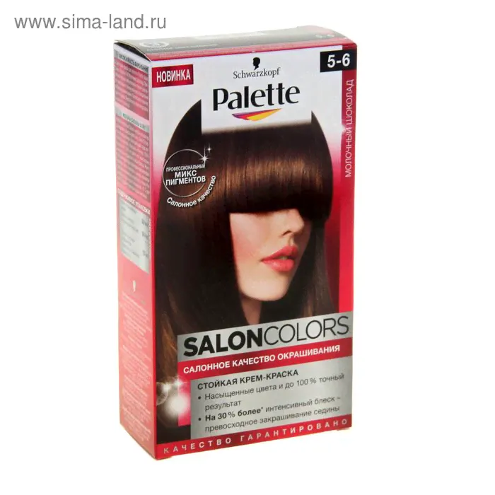 Краска для волос Palette Salon colors Молочный Шоколад 5-6, 115 мл