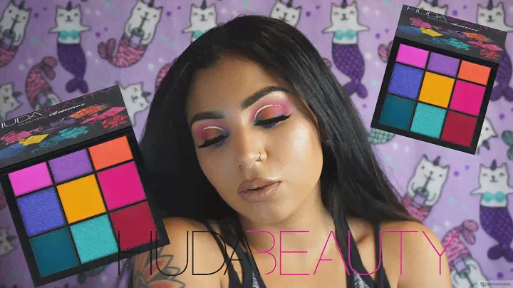 Huda Beauty Electric Obsessions Palette/ Festival Inspired Makeup Tutorial