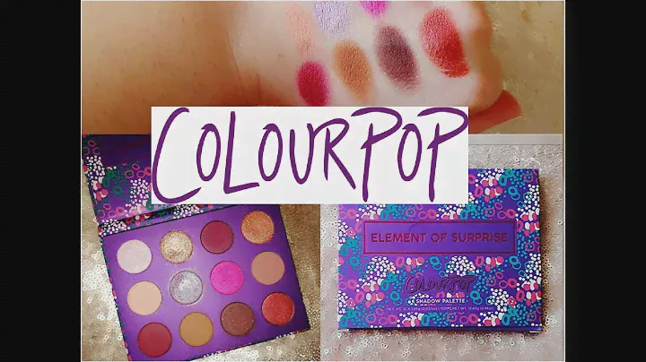 КОСМЕТИКА ИЗ США,ОБЗОР + СВОТЧИ на ПАЛЕТКУ ТЕНЕЙ COLOURPOP ELEMENT OF SURPRISE